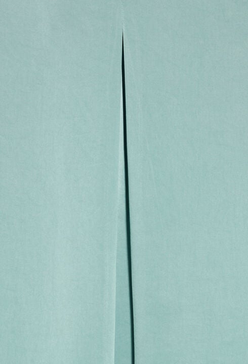 Aqua satin mini dress