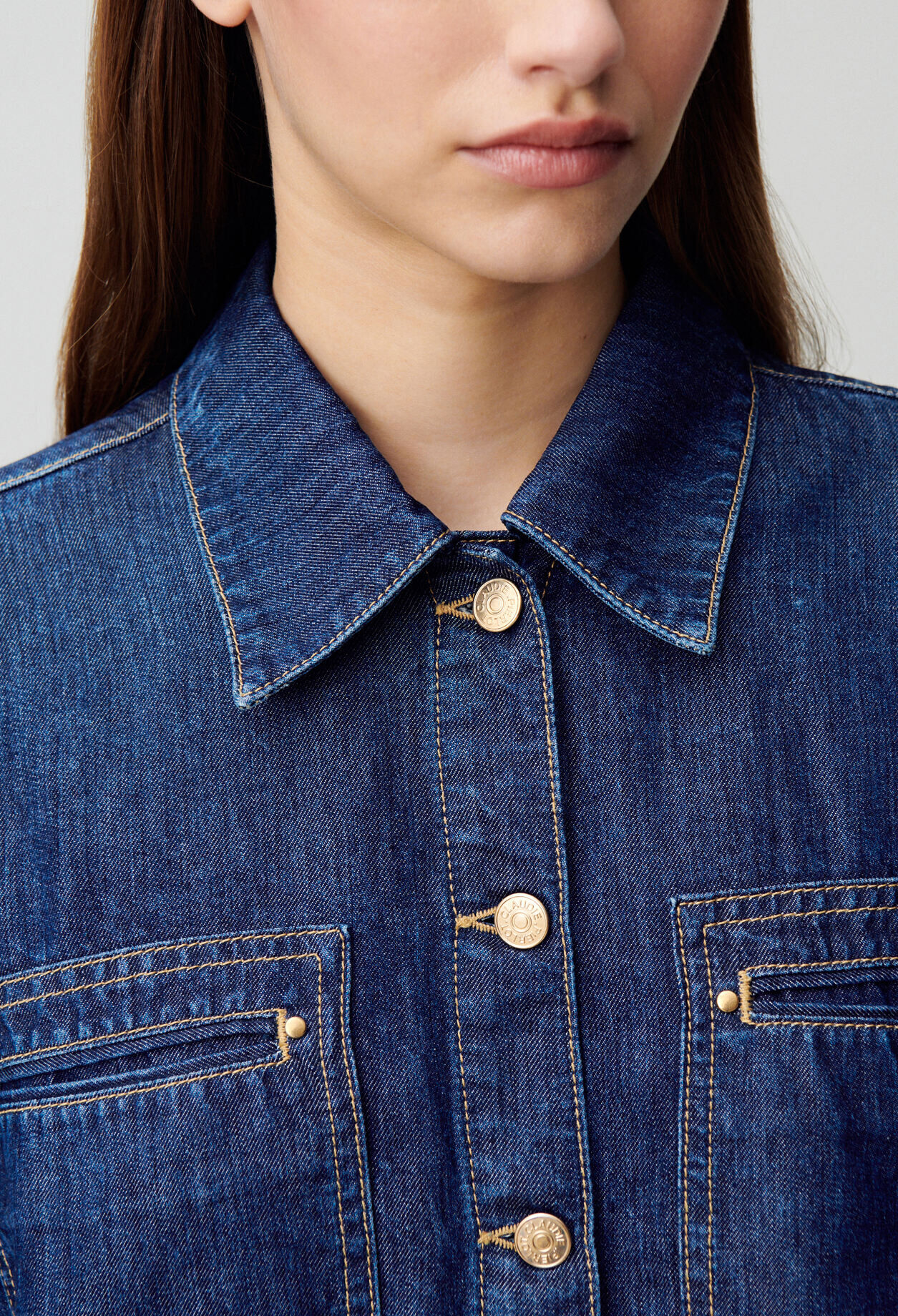 Chemise denim oversize