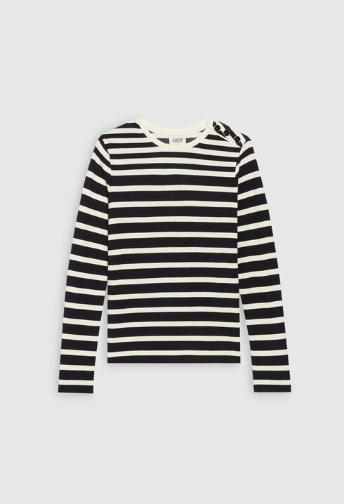 Long-sleeved Breton t-shirt