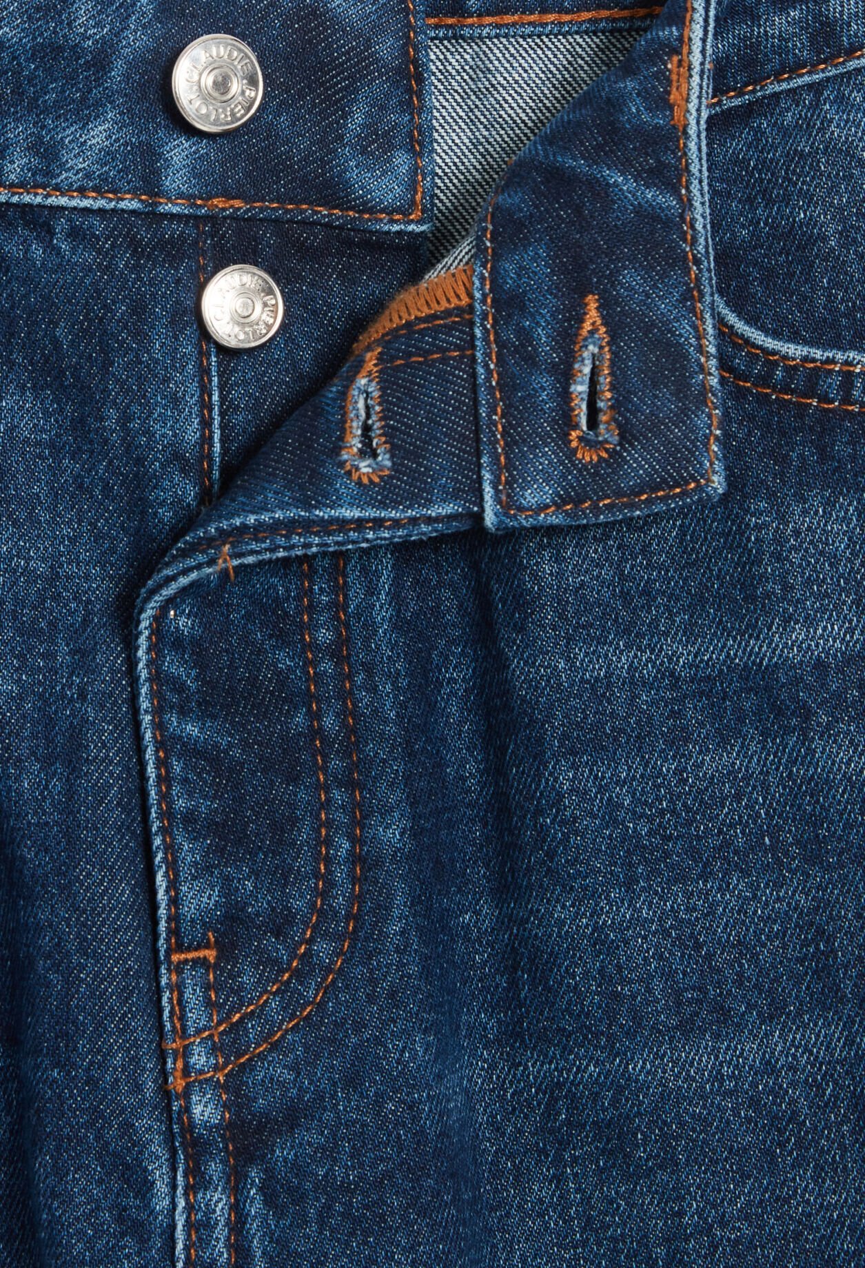 Dunkelblaue Mom-Jeans