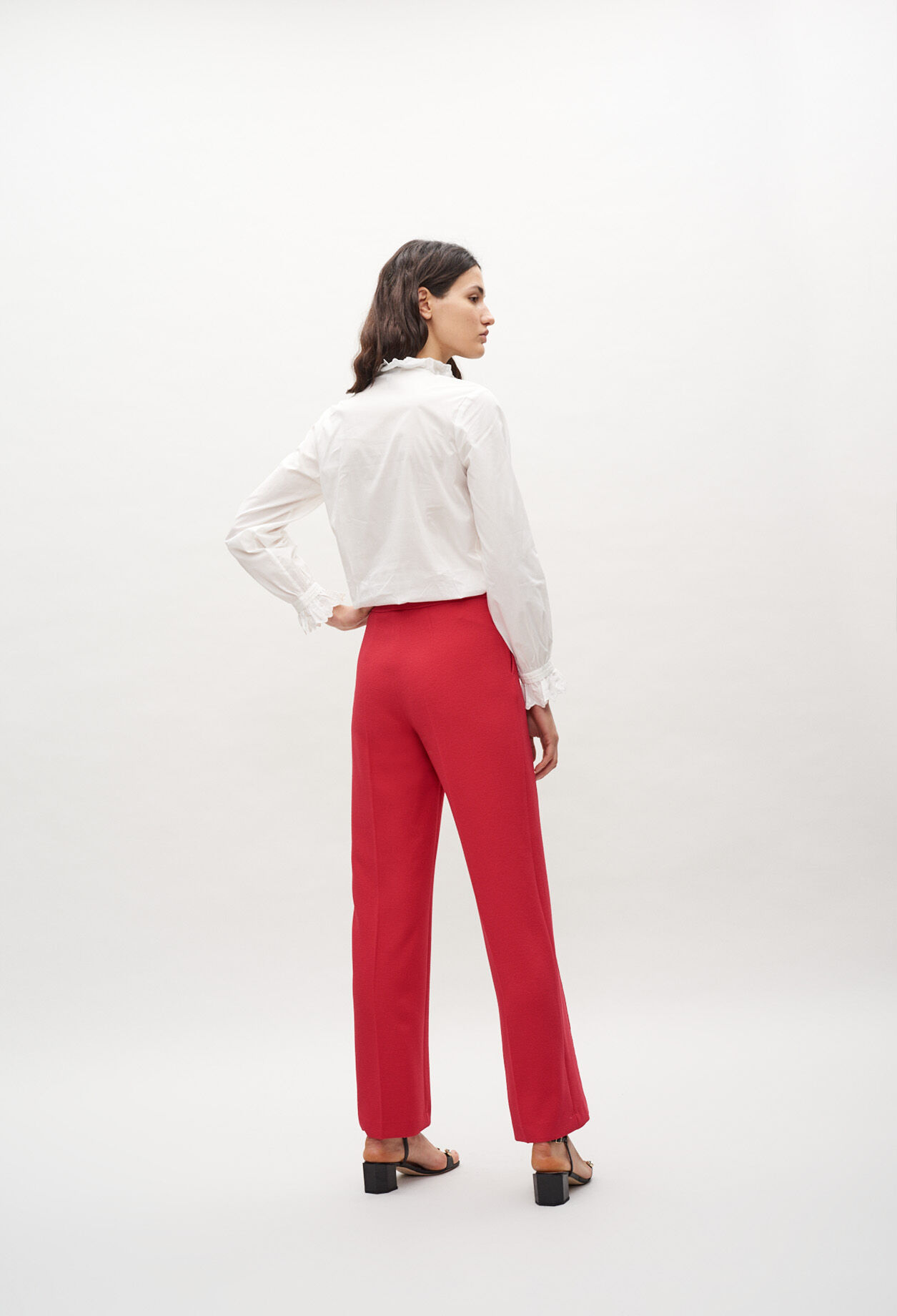 Pantalon tailleur flare