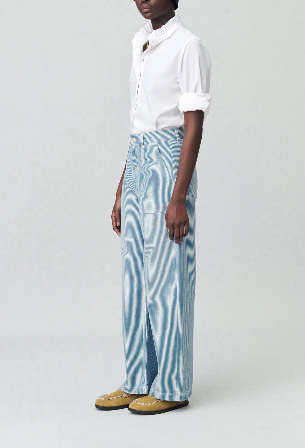 Jean large d&eacute;lav&eacute;