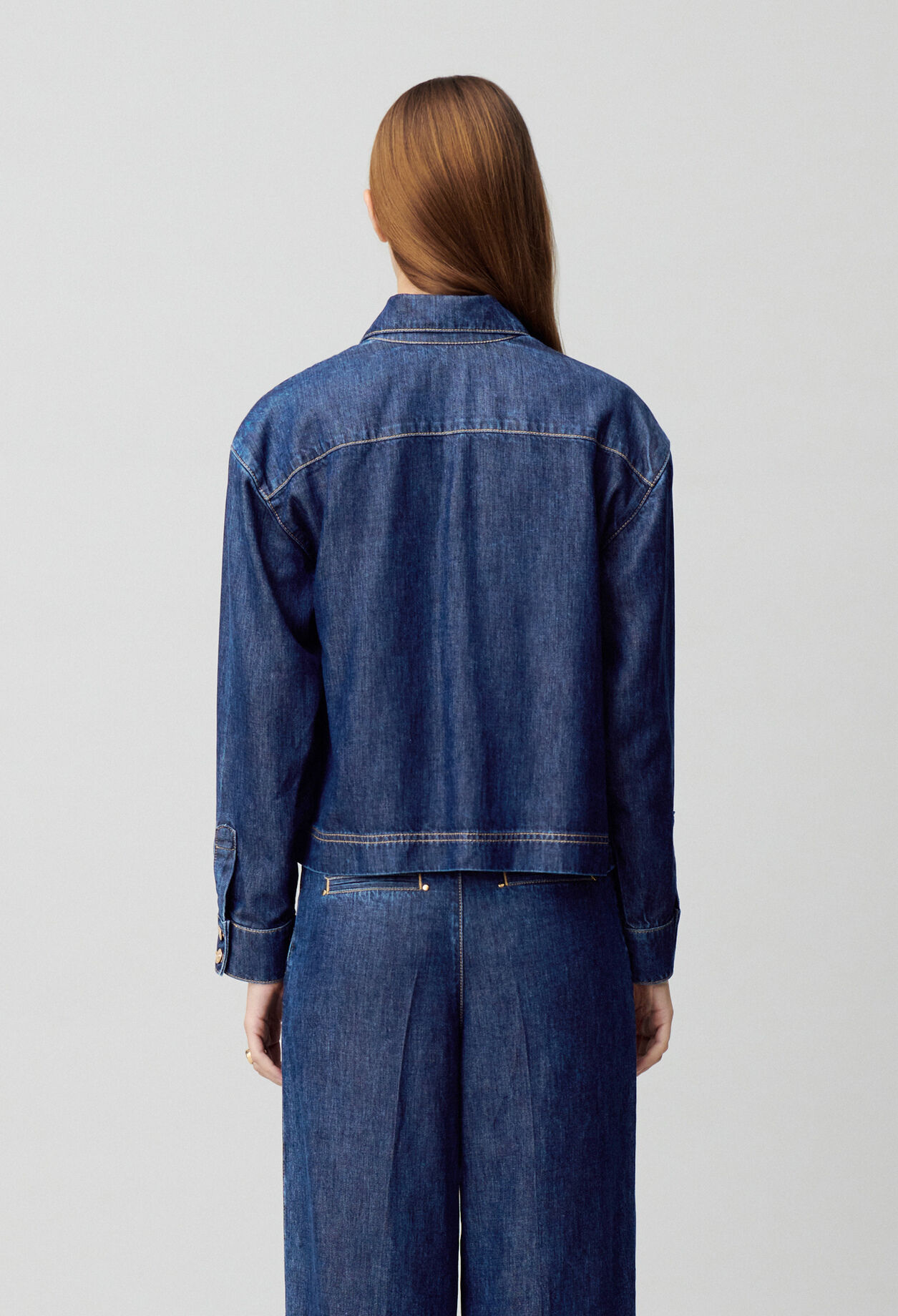 Chemise denim oversize