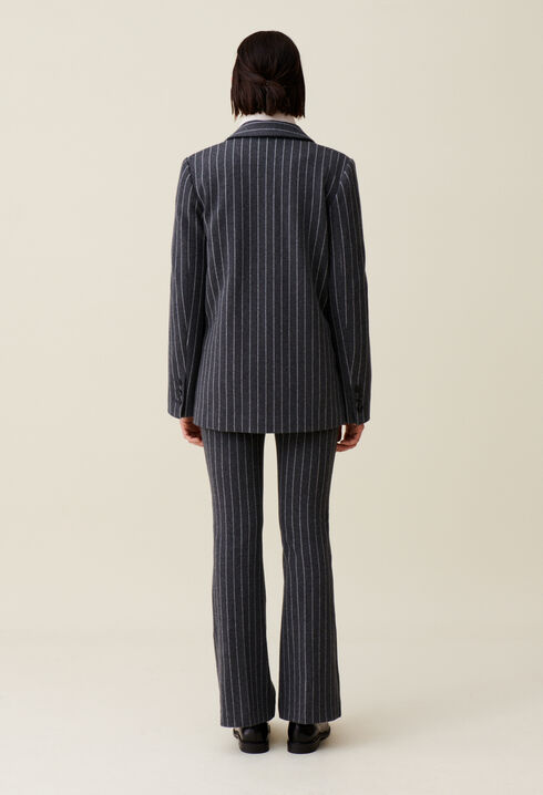 Oversized gestreifter Blazer