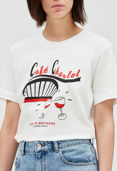 T-Shirt Café Charlot ecru