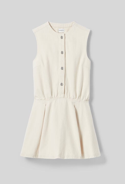 Helles ausgestelltes Jeanskleid