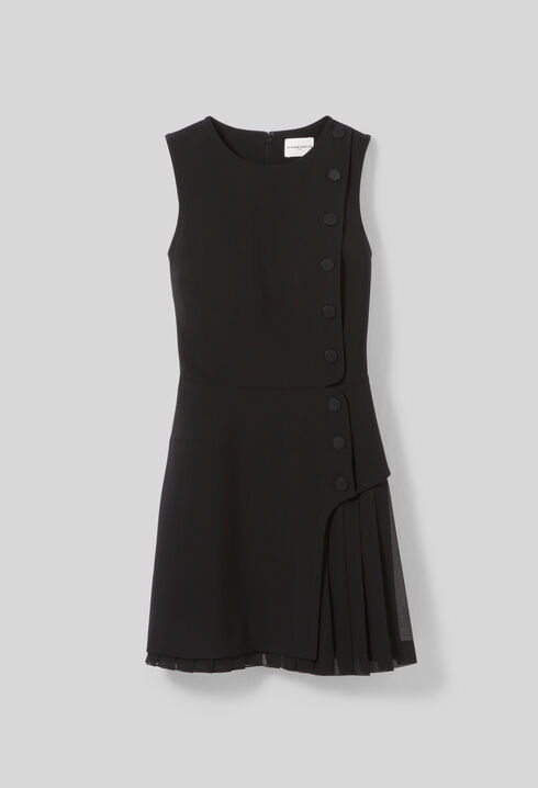 Robe courte plissée