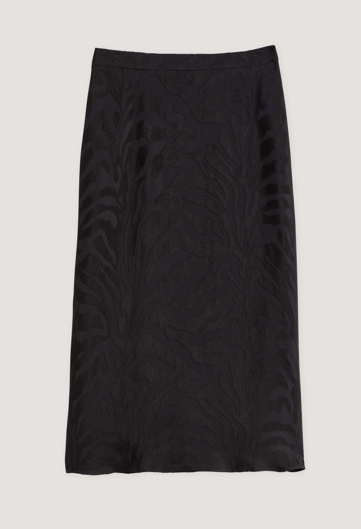 Jupe noire satinée