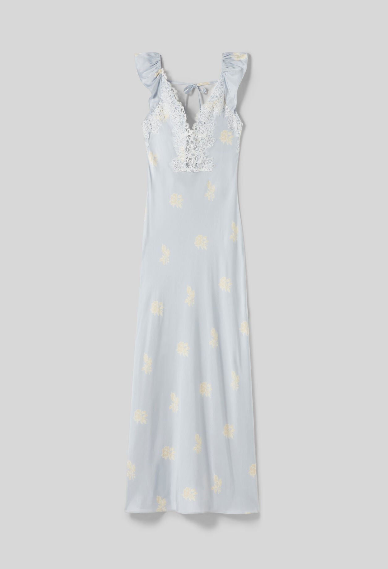 Floral satin dress