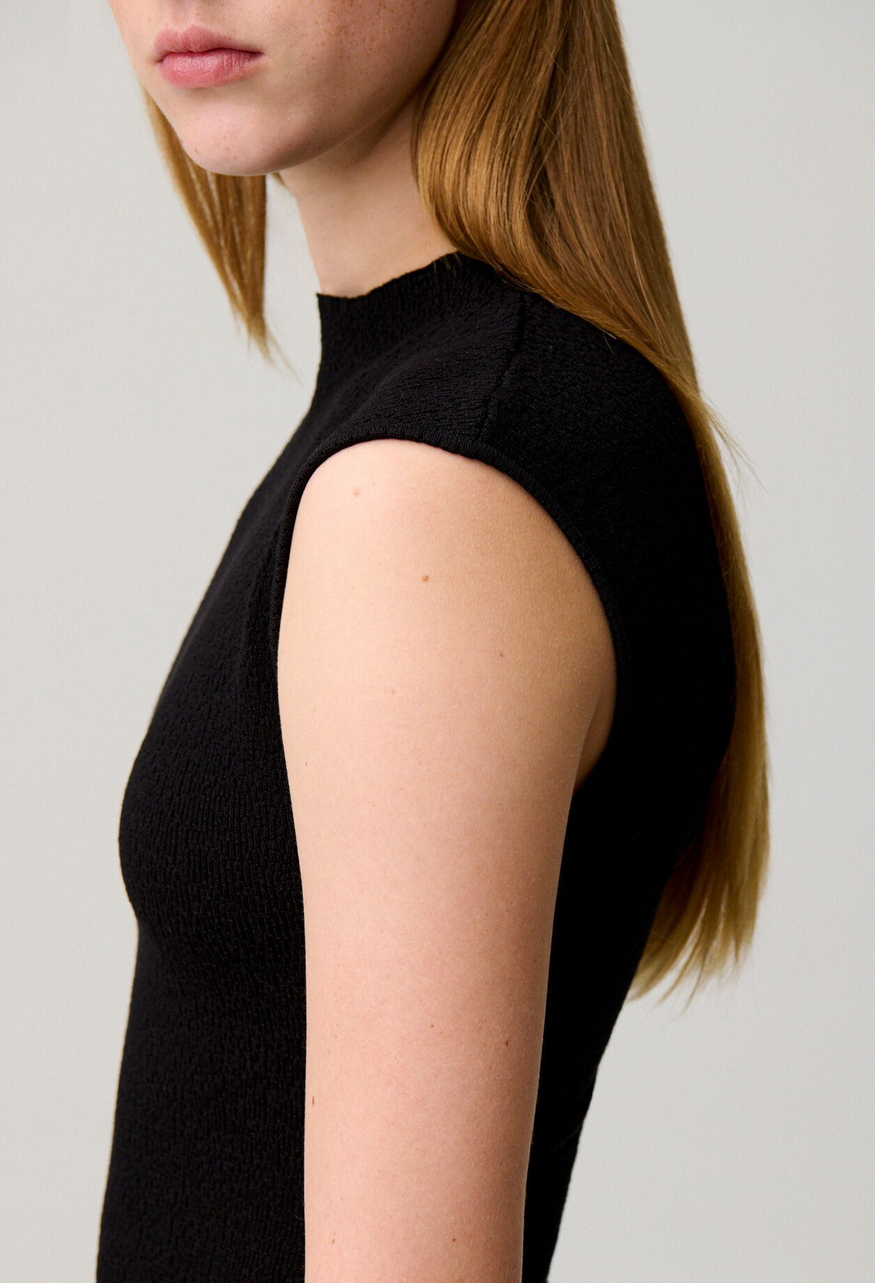 Top maille sans manches