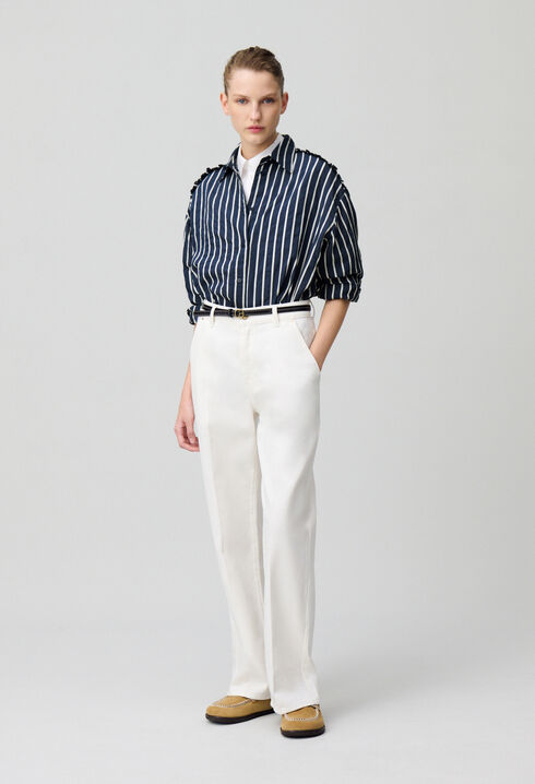 Chemise fluide rayée