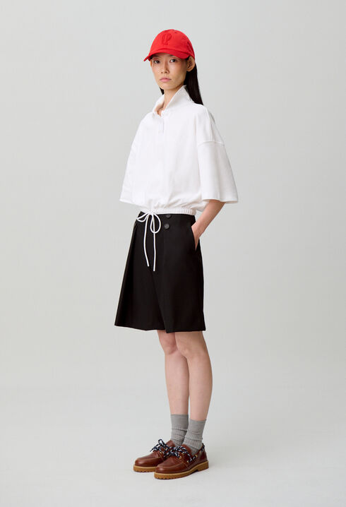 Cotton polo neck T-shirt