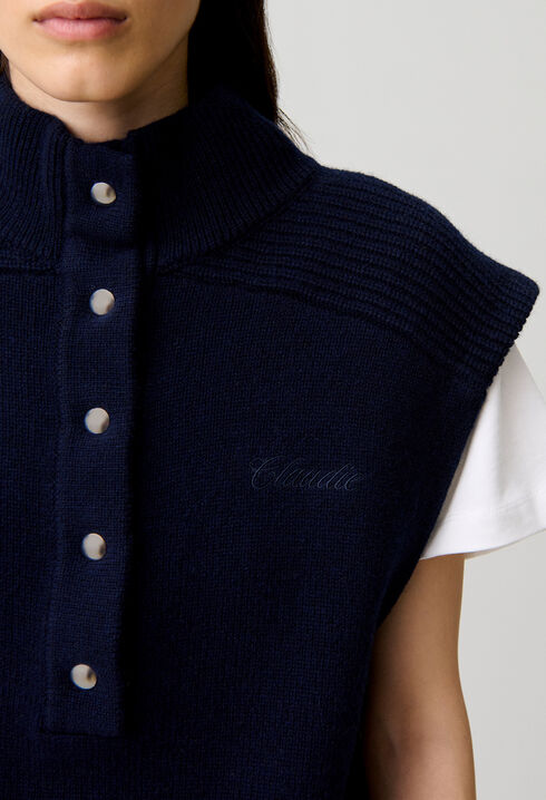 Pull en laine sans manches