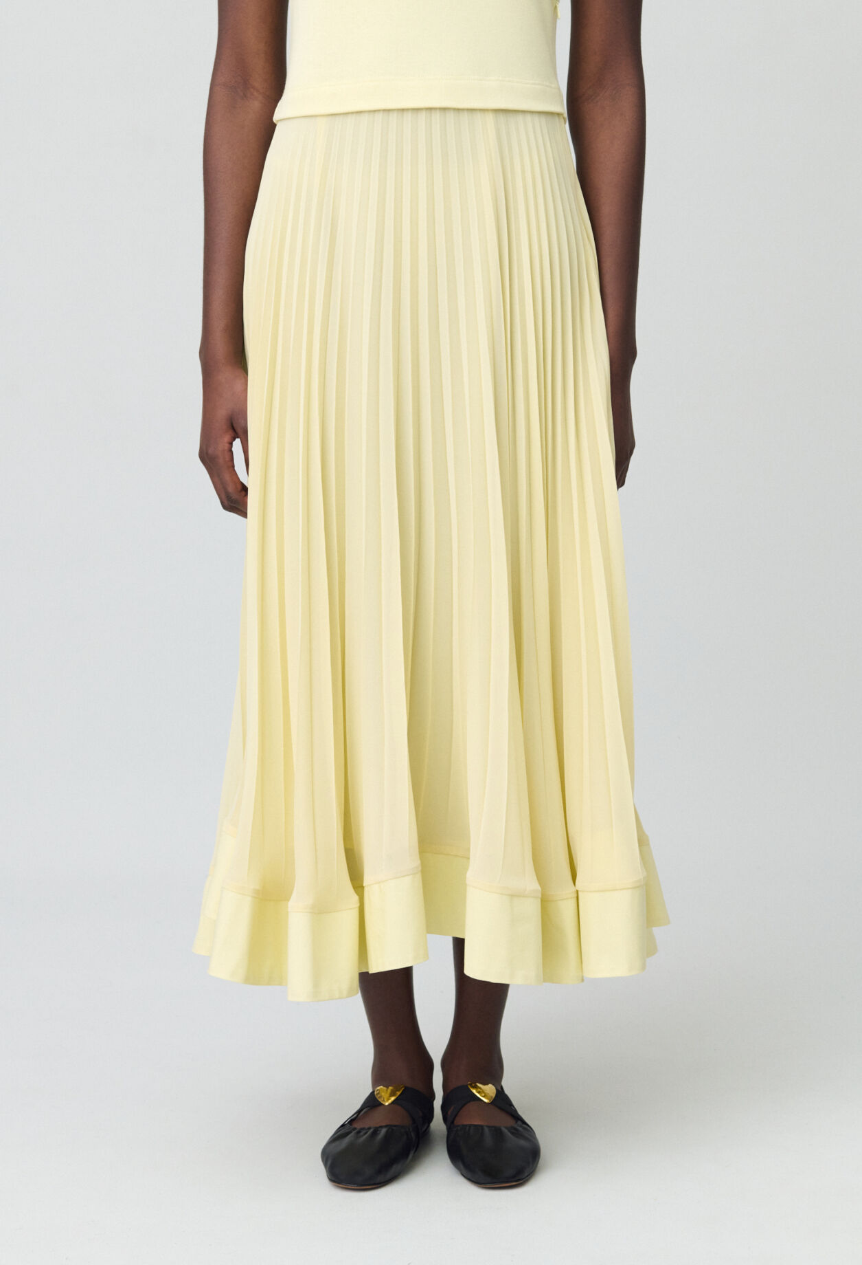 Langes Trompe-l'œil-Kleid