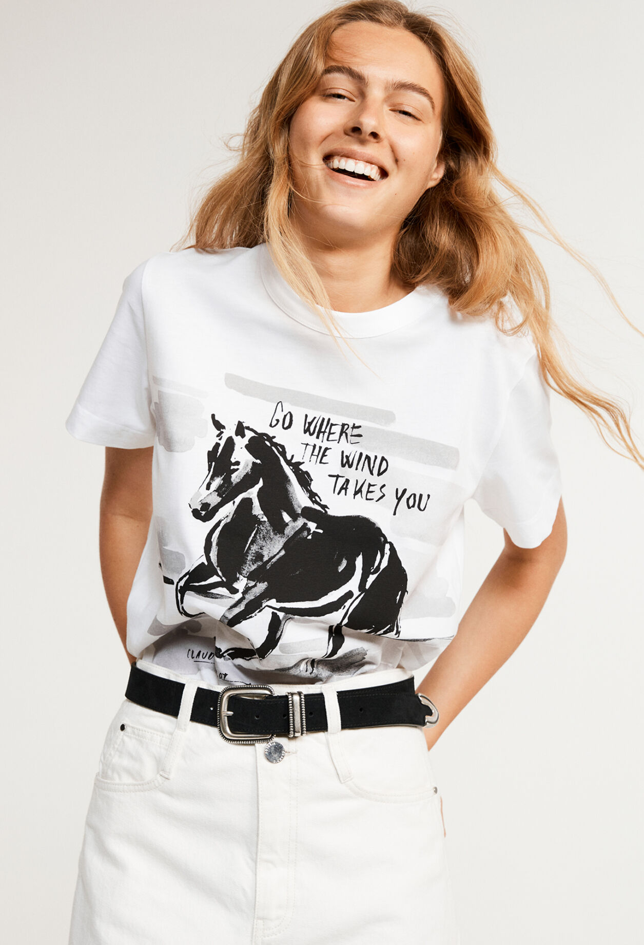 T-shirt imprimé en coton biologique