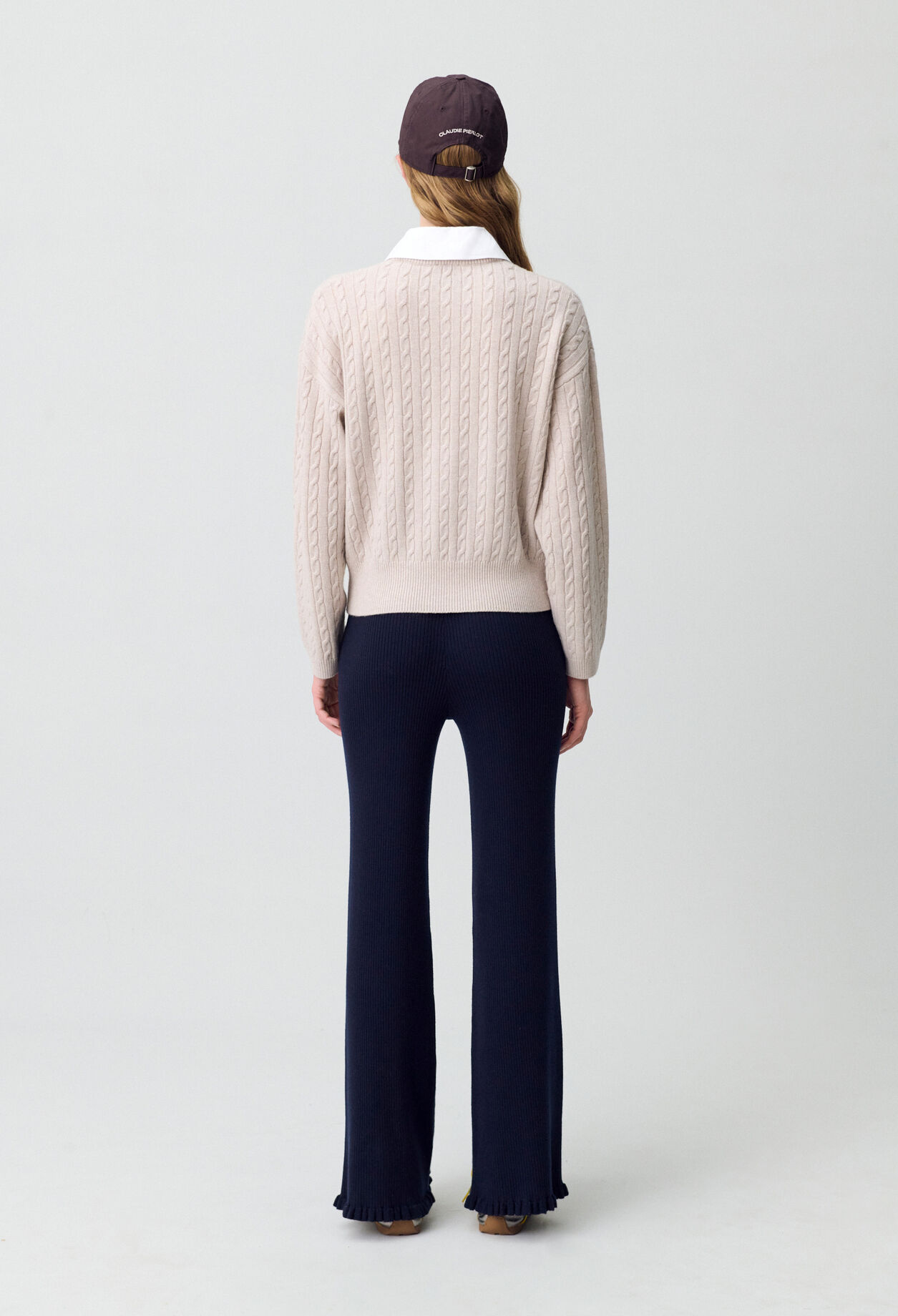 Pullover mit Bubikragen