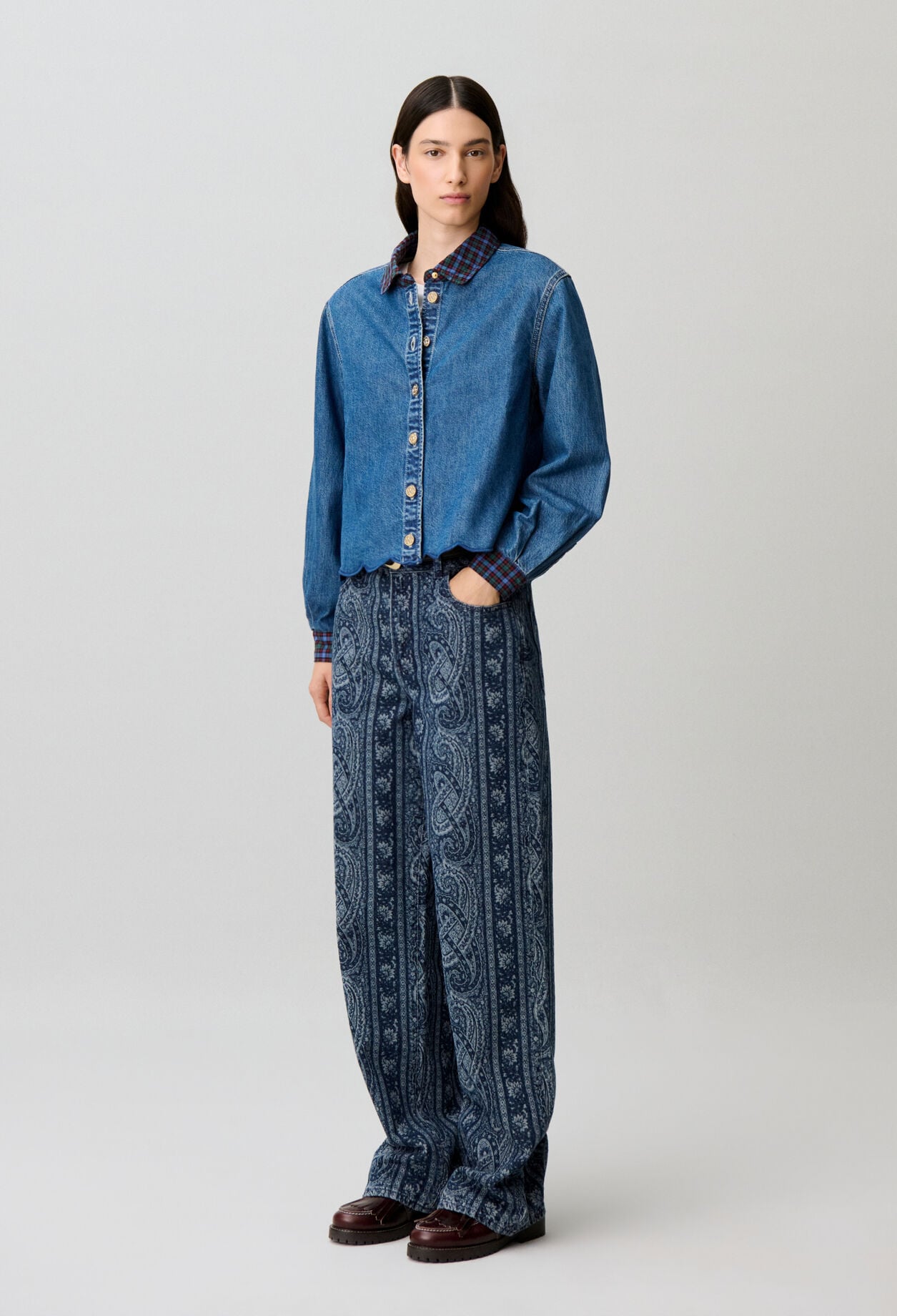 Chemise denim coton