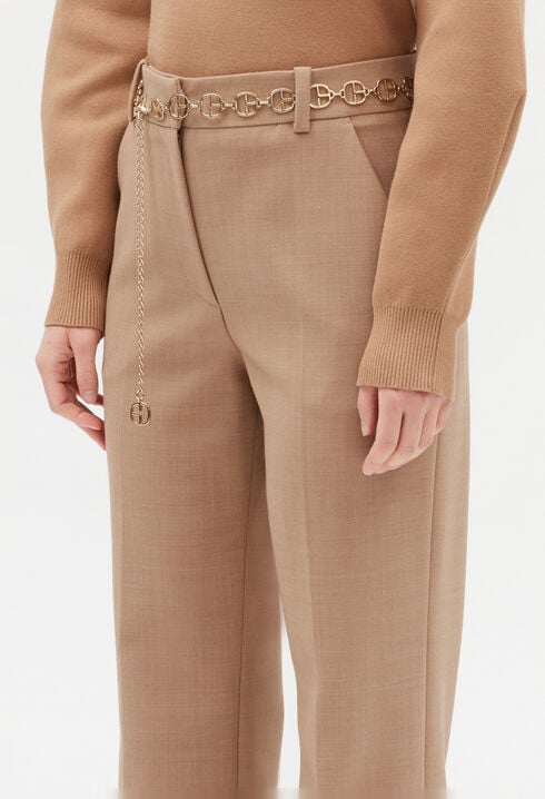 Pantalon de tailleur beige