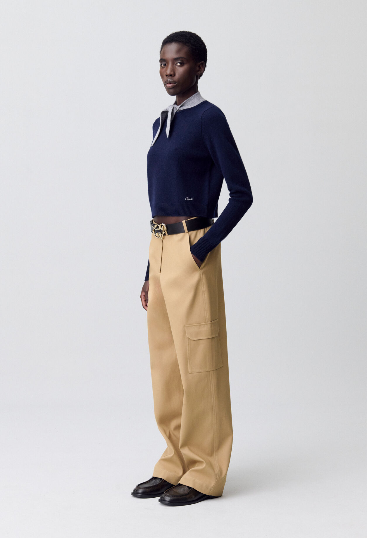 Pull col foulard
