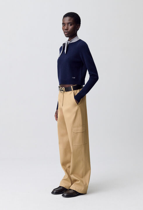 Pull col foulard