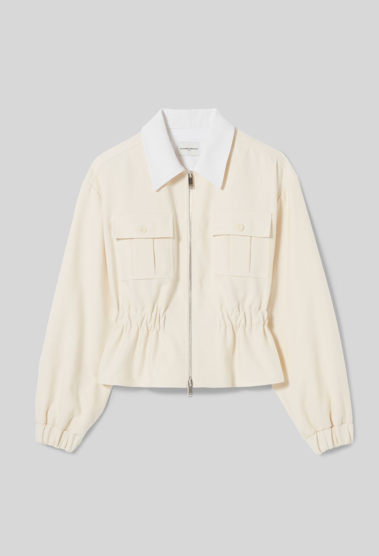 Blouson coton col chemise