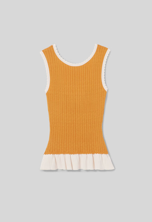 Top maille col rond