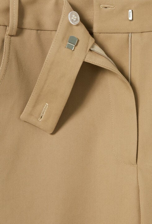 Wide-Leg Straight Cargo Trousers