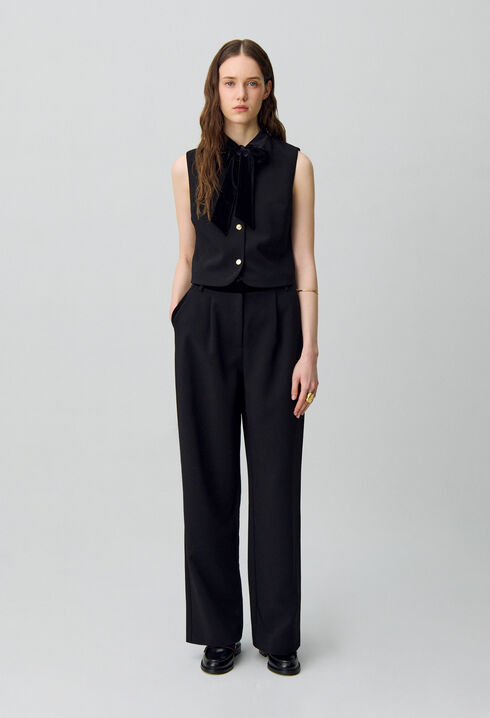 Blouse with Tie Neck