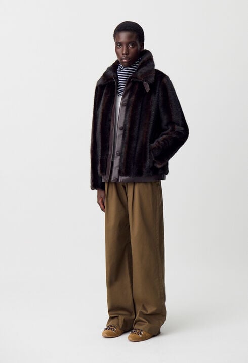 Faux fur coat