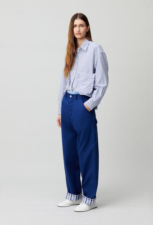 Pantalon ourlets à rayures