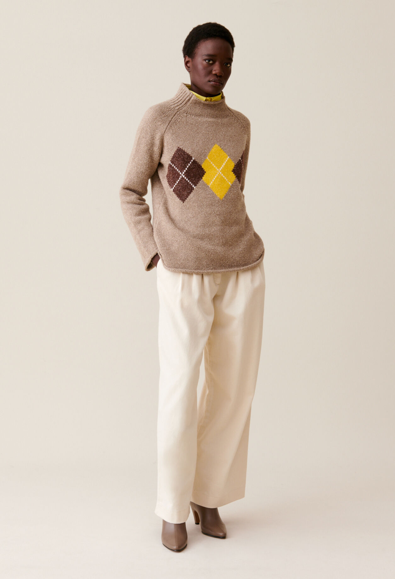 Oversized Roll-Neck Jumper