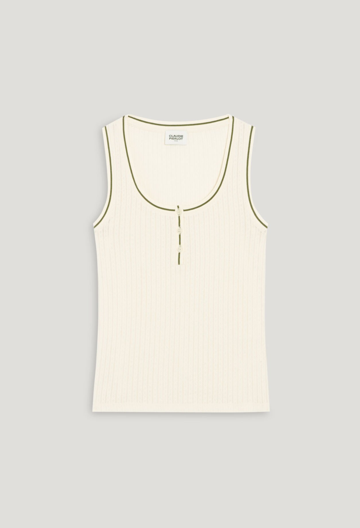 Vanilla ribbed vest