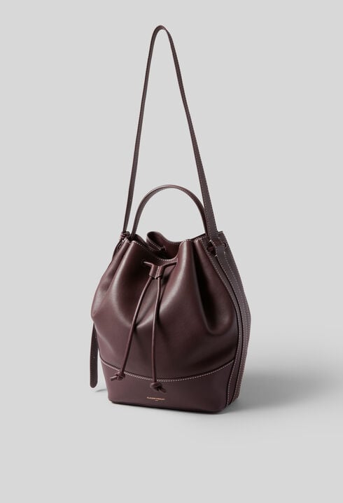 Large Leather Bucket Bag