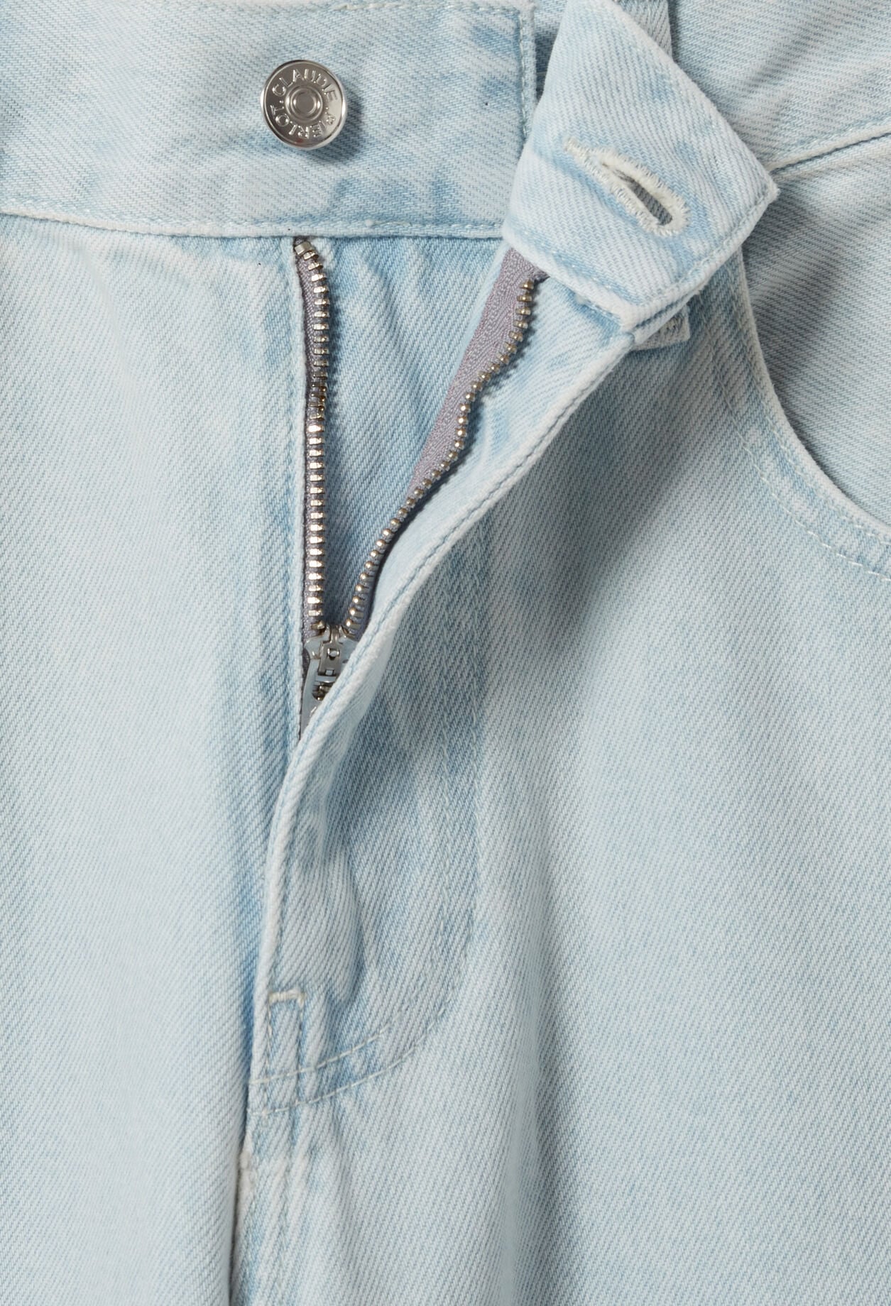 Washed denim jeans