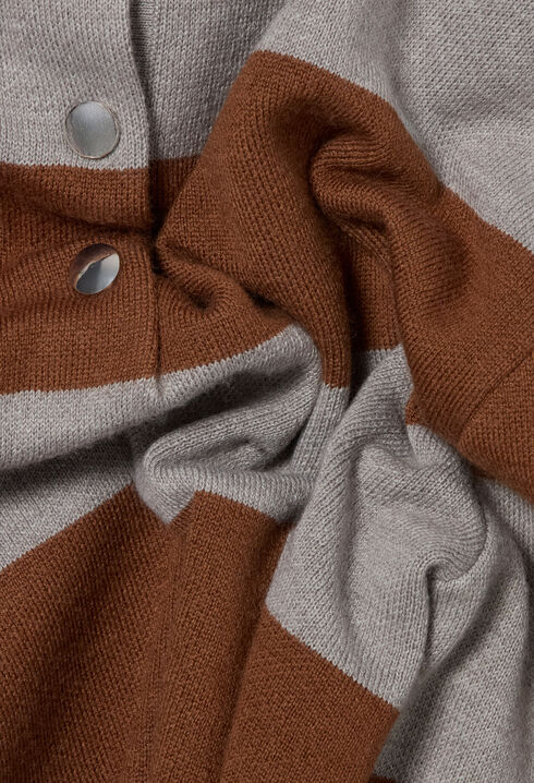 Pull large en maille ray&eacute;