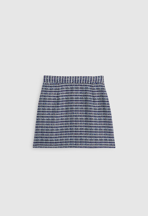 Straight tweed skirt