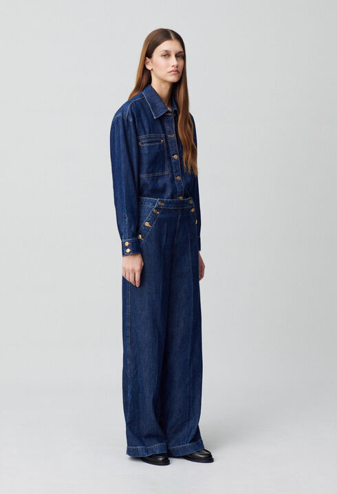 Chemise denim oversize