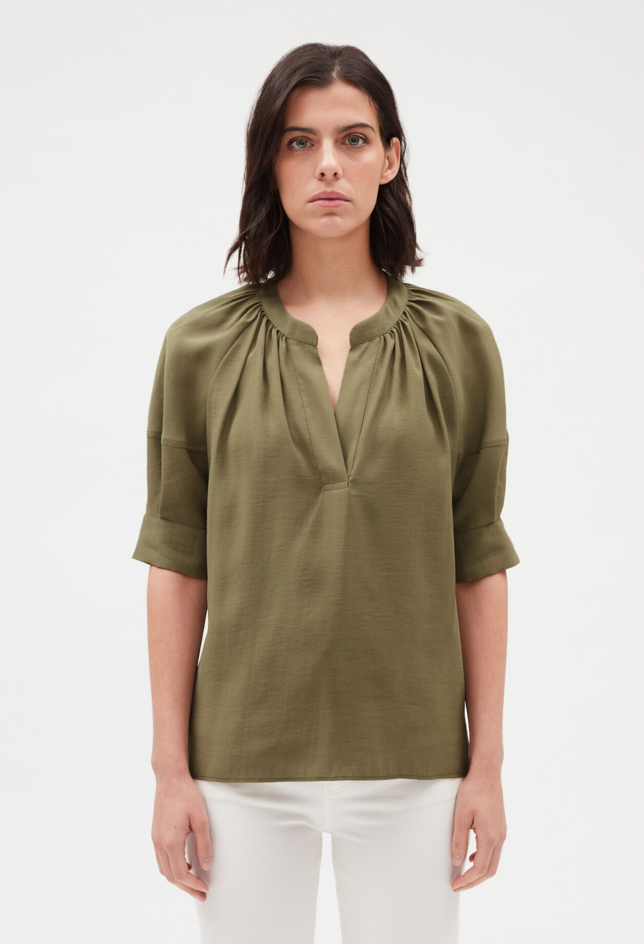 Kurzärmelige Bluse