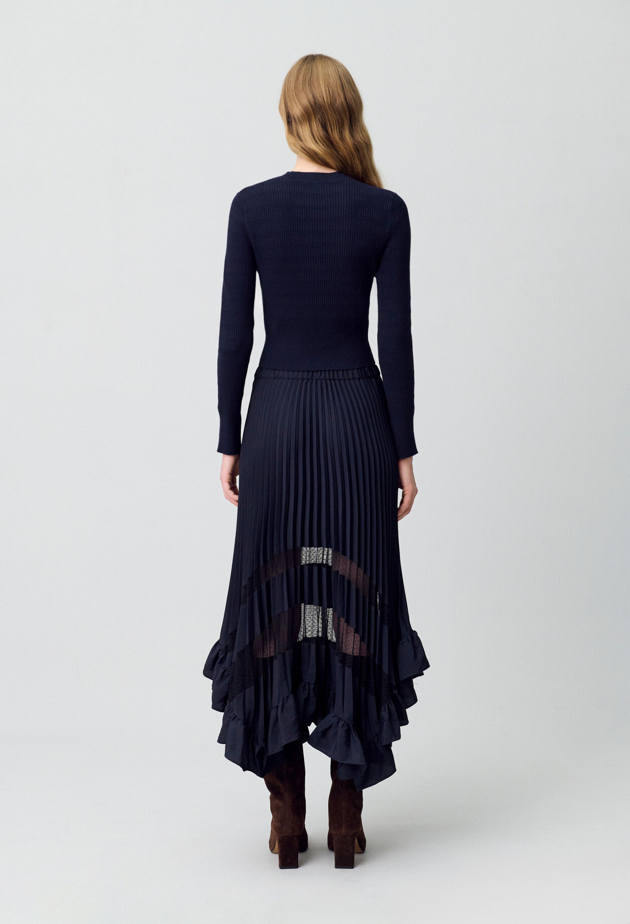 Midi pleated skirt 