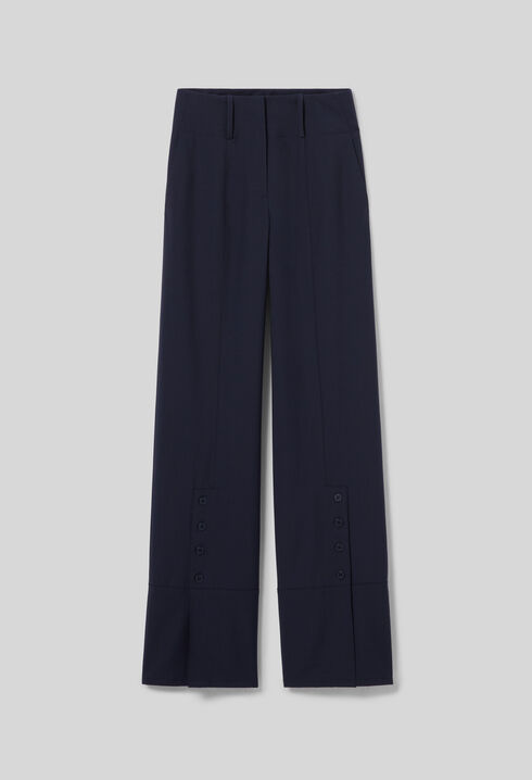 Wool blend trousers