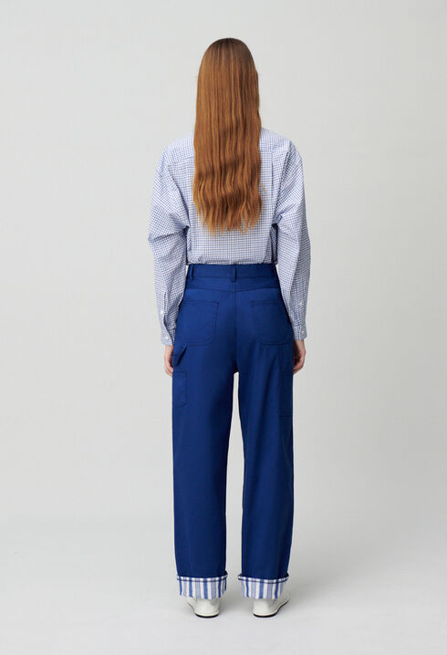 Pantalon ourlets à rayures