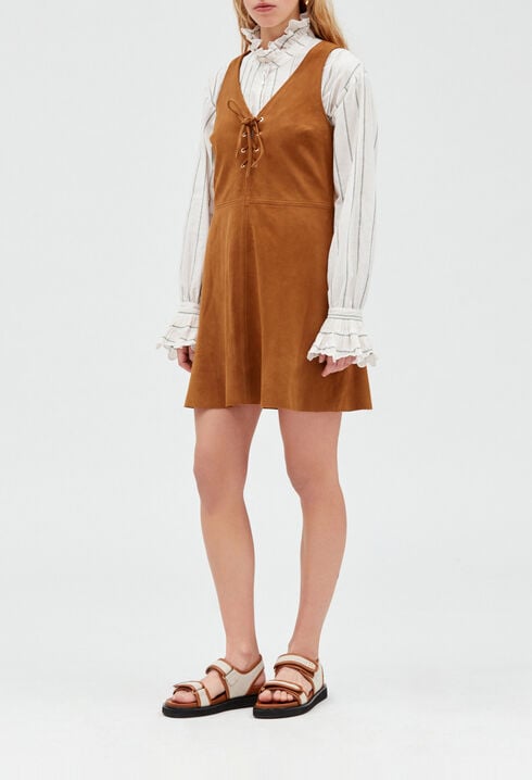 Suede dress