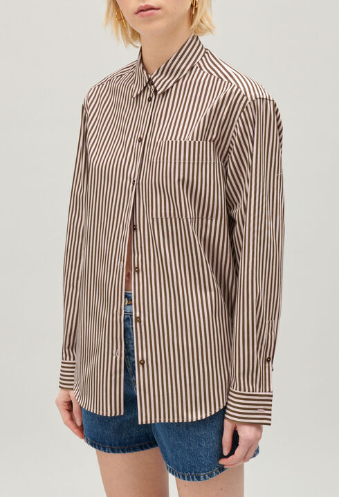 Bronze striped shirt