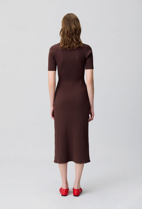 Mid-length knitted dress