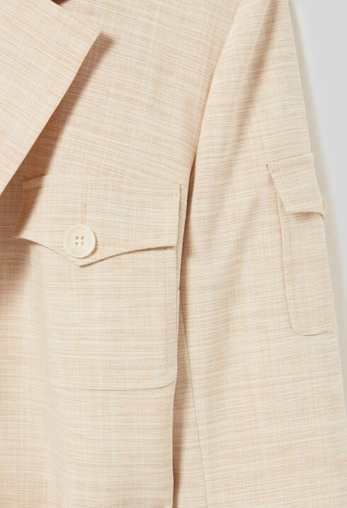 Belted safari jacket