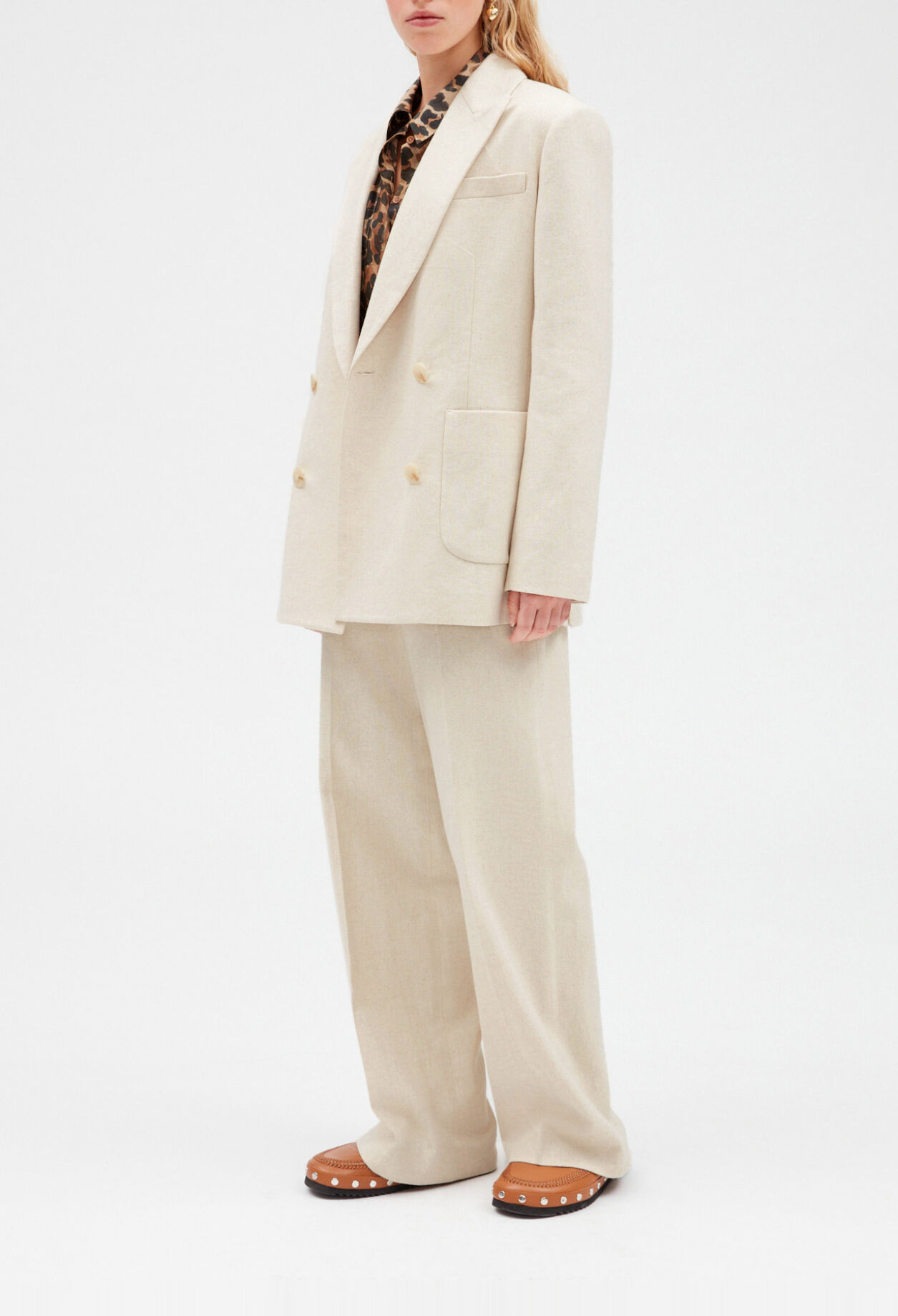 Veste tailleur beige