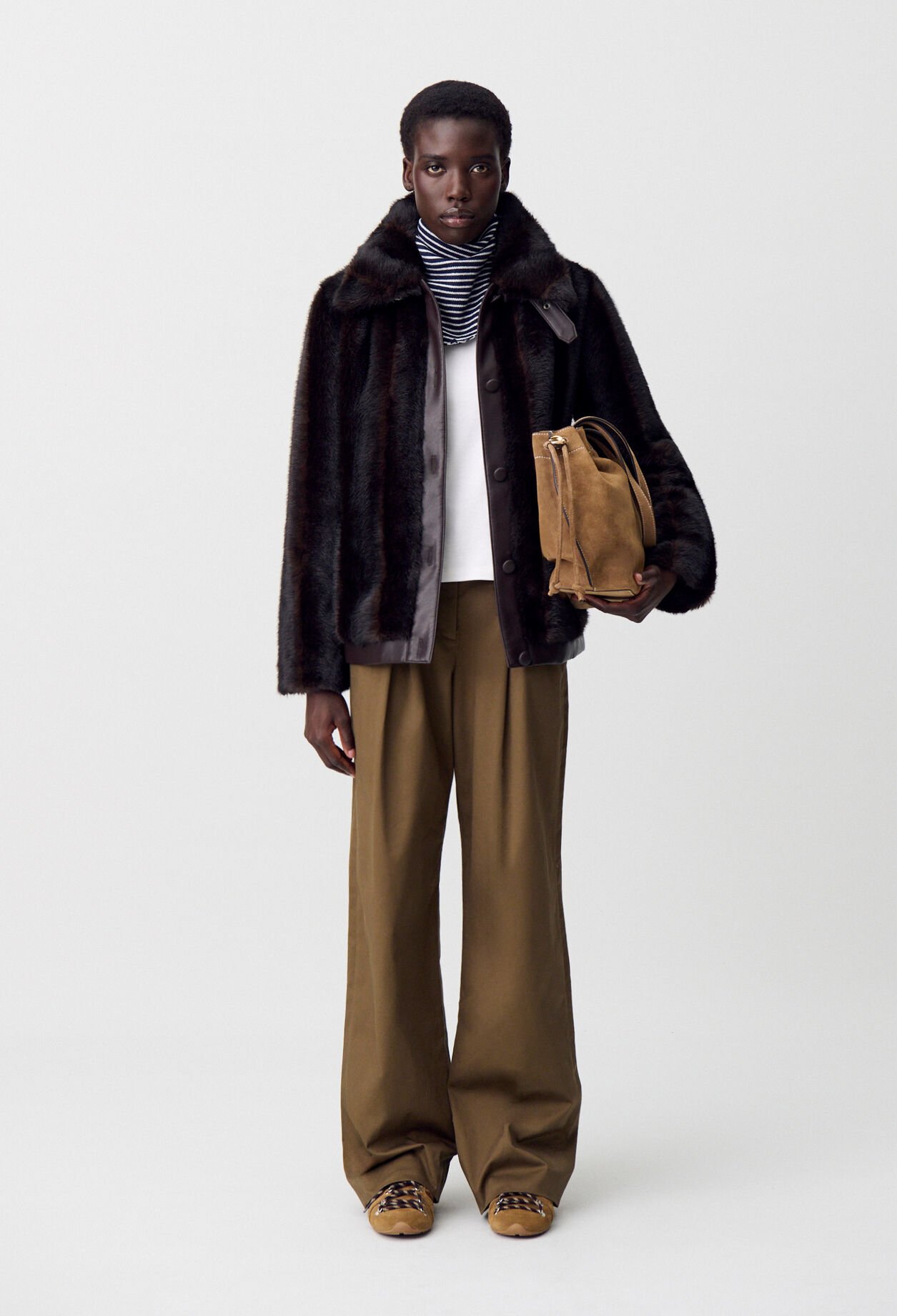 Manteau fausse fourrure