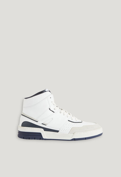 White high-top trainers