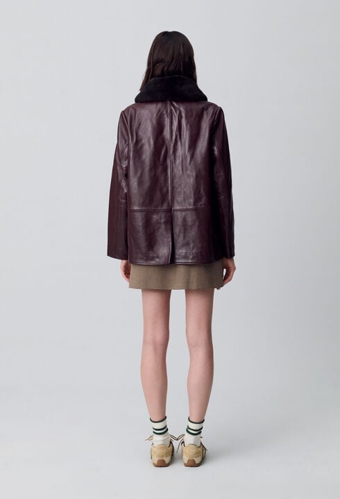 Oversized Leather Jacket