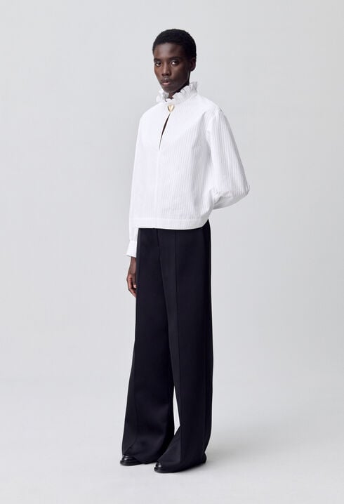 Striped Fluid Blouse